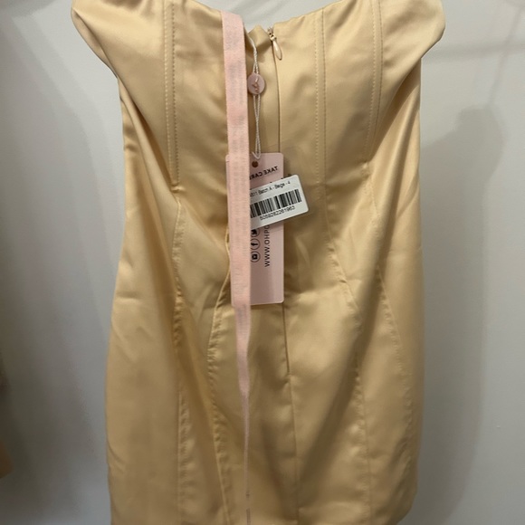 Oh Polly - Cut Out Cupped Corset Dress in Beige - Picture 4 of 4